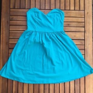 Forever21 Strapless Cotton Dress w/Sweetheart Neck